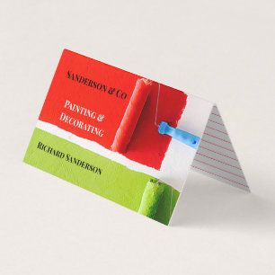 Carte De Visite Peintre de la maison Professionnel de la peinture 