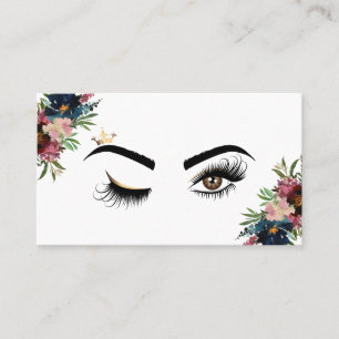 Carte De Visite Peintre de maquillage Wink Eye Beauté Bourgogne Fl