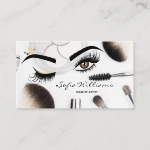 Carte De Visite Peintre de maquillage Wink Eye Beauty Salon