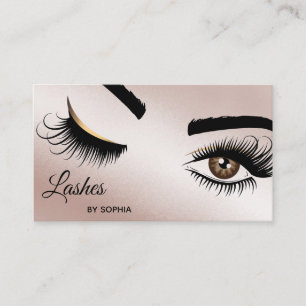 Carte De Visite Peintre de maquillage Wink Eye Beauty Salon Lash E