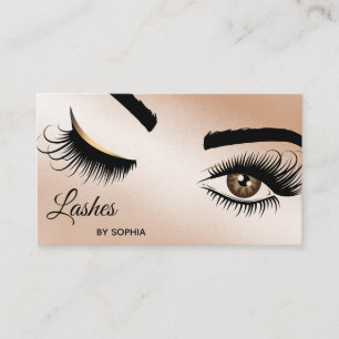 Carte De Visite Peintre de maquillage Wink Eye Beauty Salon Lash E