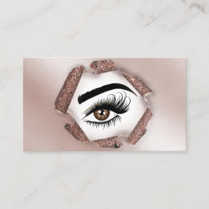 Carte De Visite Peintre de maquillage Wink Eye Beauty Salon Lash E