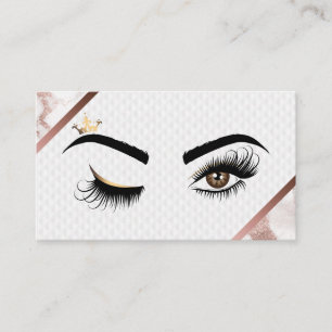 Carte De Visite Peintre de maquillage Wink Eye Beauty Salon Lash E