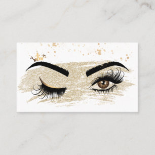 Carte De Visite Peintre de maquillage Wink Eye Beauty Salon Lash E
