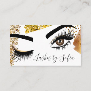 Carte De Visite Peintre de maquillage Wink Eye Beauty Salon Lash E