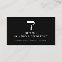 Peintre Et Décorateur Peinture Rouleau Noir Modern