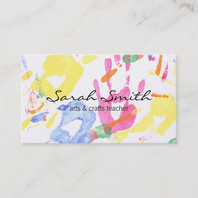 Carte De Visite Peinture à la main II (variation) (Devant)