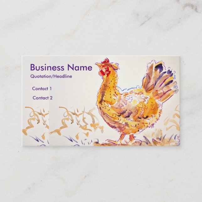 Carte De Visite Peinture à pied (Devant)