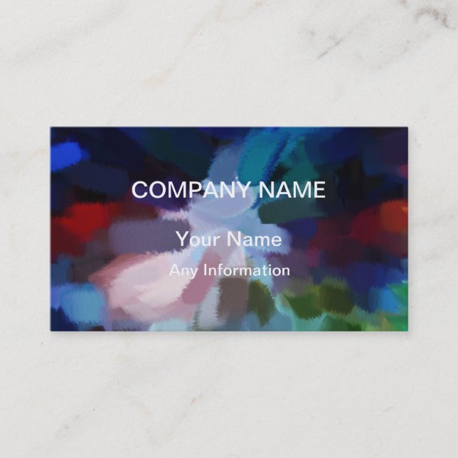 Carte De Visite Peinture Abstraite | Art Abstrait 10 (Devant)