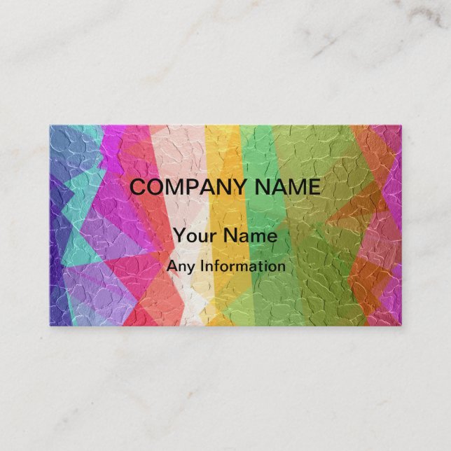 Carte De Visite Peinture Abstraite | Art Abstrait 2 (Devant)