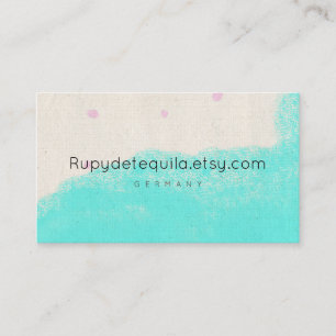 Carte De Visite Peinture aquarelle abstraite Rupydetequila