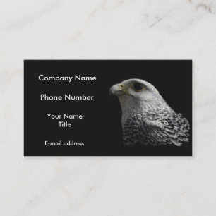 Carte De Visite Peinture arctique de portrait de Gyrfalcon