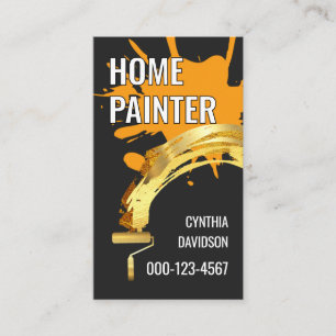 Carte De Visite Peinture au pinceau Tache de peinture