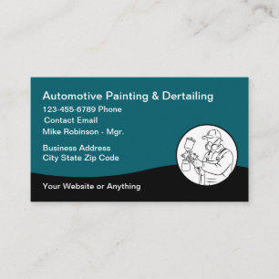 Carte De Visite Peinture automobile la plus cool