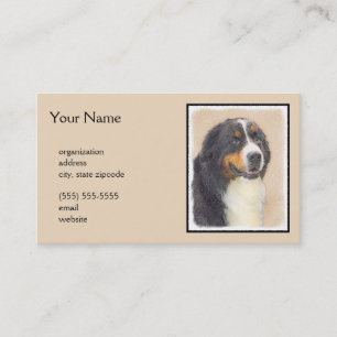 Carte De Visite Peinture bernoise de chien de montagne - Art origi