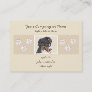 Carte De Visite Peinture bernoise de chien de montagne - Art origi