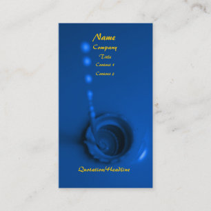 Carte De Visite Peinture bleue