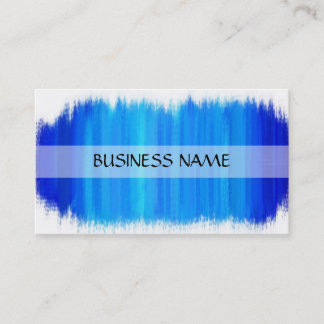 Carte De Visite Peinture bleue Art Abstrait 7