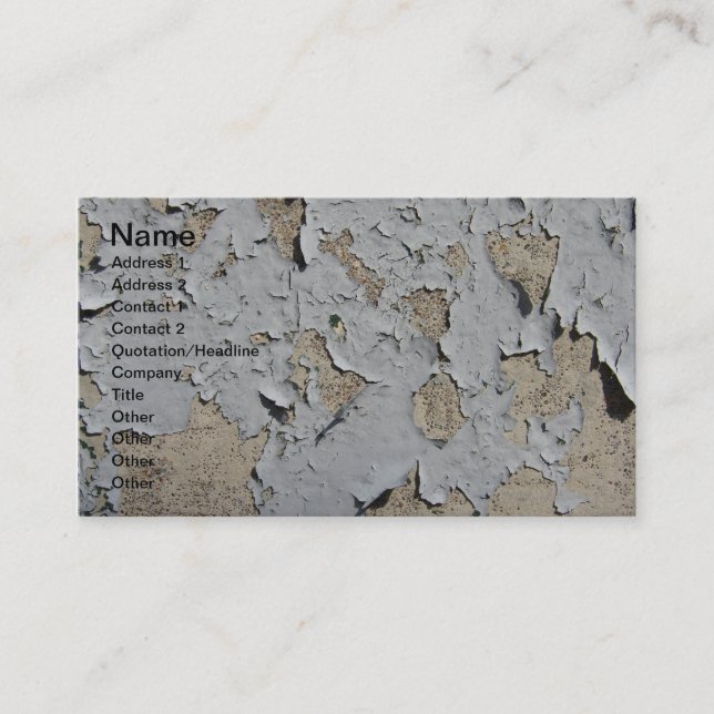 Carte De Visite Peinture bleue Peinture (Devant)