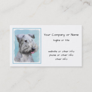 Carte De Visite Peinture Cesky Terrier - Cute Original Chien Art