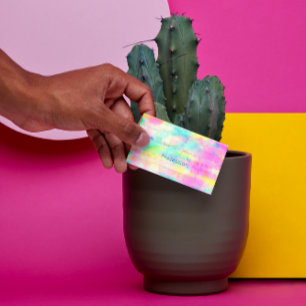 Carte De Visite Peinture colorée moderne Cravate nuageuse-teintur