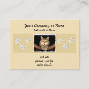 Carte De Visite Peinture de chat Mad - Cute Original Cat Art