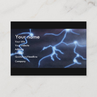 Carte De Visite Peinture de foudre