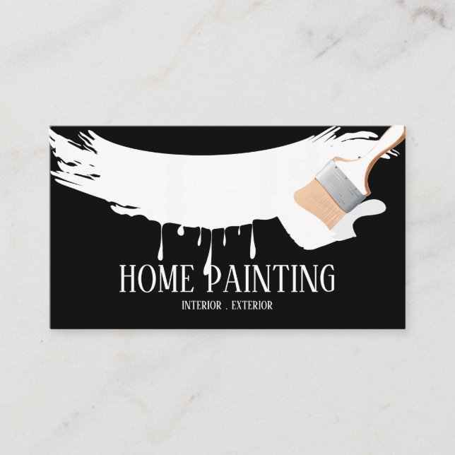 Carte De Visite Peinture de maison construction (Devant)