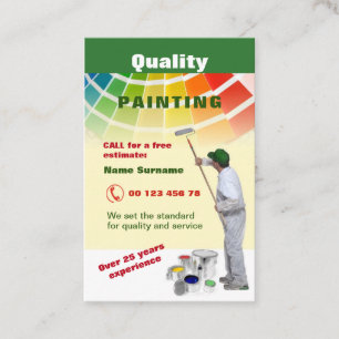 Carte De Visite Peinture de qualité