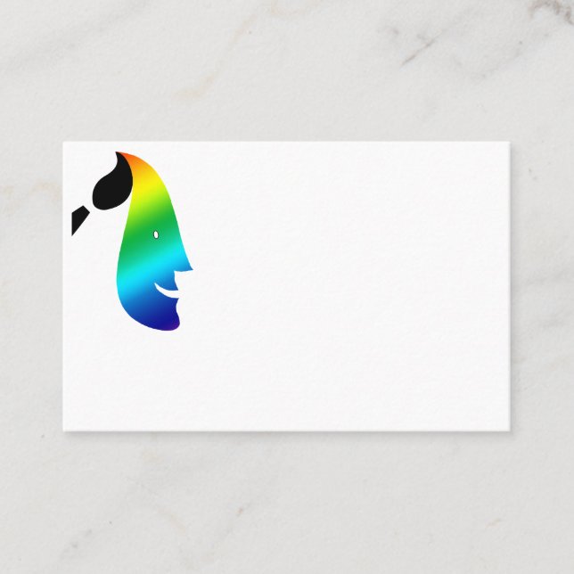 Carte De Visite Peinture de visage/carte de Facepainter Business (Devant)