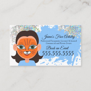 Carte De Visite Peinture de Visage Peintre de Visage Enfant Divert