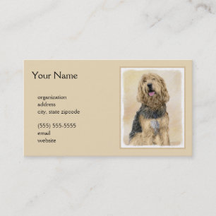 Carte De Visite Peinture d'Otterhound - Joli art original de chien