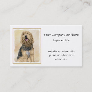 Carte De Visite Peinture d'Otterhound - Joli art original de chien