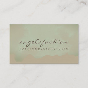 Carte De Visite Peinture Douce Aquarelle Abstraite