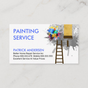 Carte De Visite Peinture éclatée Peinture Home Peinture