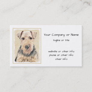 Carte De Visite Peinture galloise Terrier - Cute Original Chien Ar