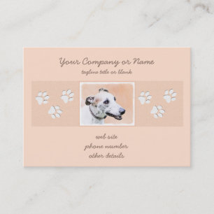 Carte De Visite Peinture Greyhound - Cute Original Chien Art