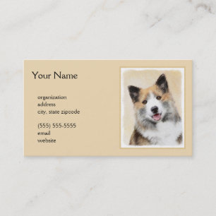 Carte De Visite Peinture islandaise pour chien de mer - Art origin