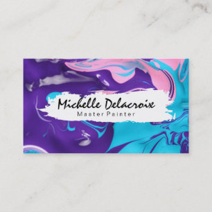 Carte De Visite Peinture mixte   Vibrant