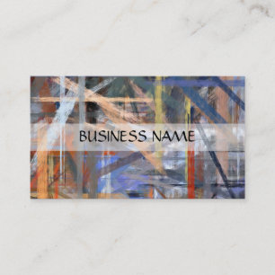 Carte De Visite Peinture multicolore Art Abstrait 2