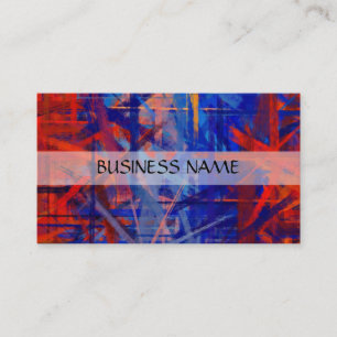 Carte De Visite Peinture multicolore Art Abstrait 7