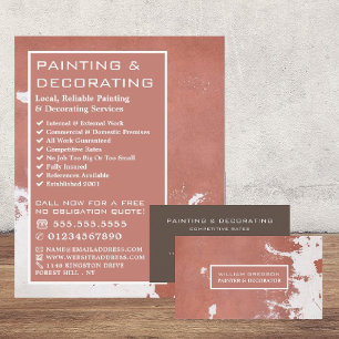 Carte De Visite Peinture Mur, Peintre & Décorateur