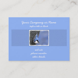 Carte De Visite Peinture Nuthatch à poitrine blanche Art original