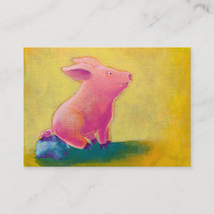 Carte De Visite Peinture originale mignonne se reposante d'art