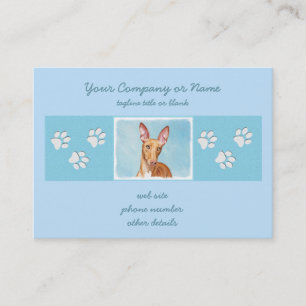 Carte De Visite Peinture Pharaon Hound - Cute Original Chien Art