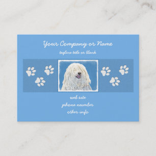 Carte De Visite Peinture Puli - Cute Original Chien Art