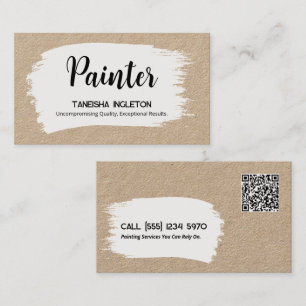 Carte De Visite Peinture QR personnalisé