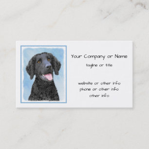 Carte De Visite Peinture Retriever recouverte de boue - Art Chien 