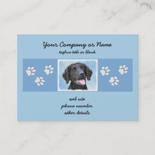 Carte De Visite Peinture Retriever recouverte de boue - Art Chien 