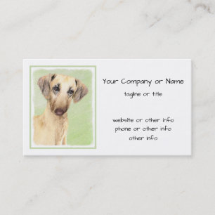 Carte De Visite Peinture Sloughis - Joli art original pour chien